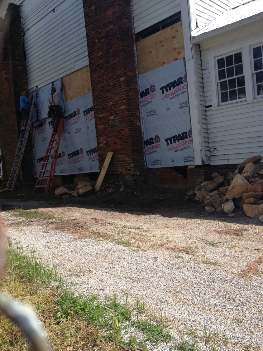 framin and house wrap